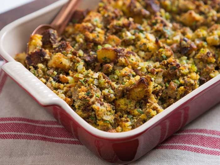Thanksgiving Cornbread Sage Stuffing