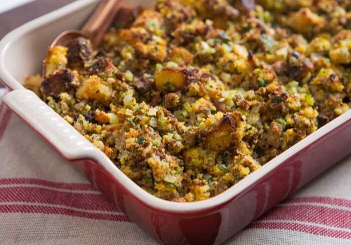 Thanksgiving Cornbread Sage Stuffing